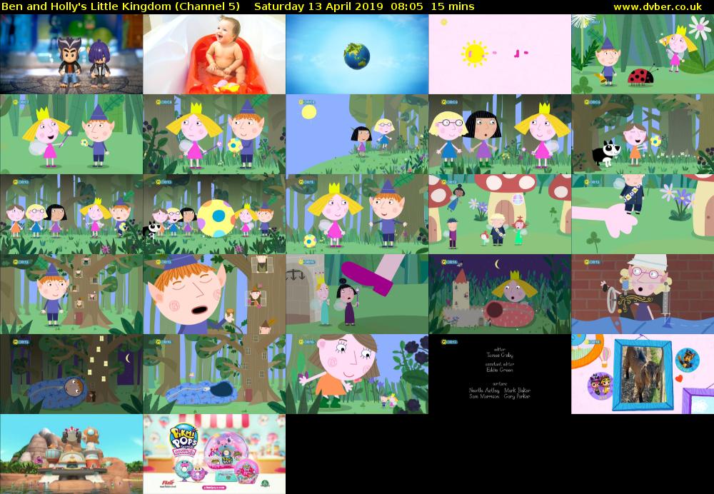 Ben and Holly's Little Kingdom (Channel 5) Saturday 13 April 2019 08:05 - 08:20
