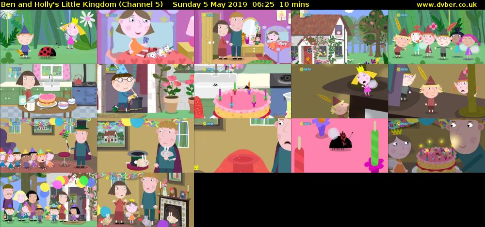 Ben and Holly's Little Kingdom (Channel 5) Sunday 5 May 2019 06:25 - 06:35