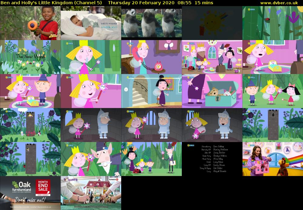 Ben and Holly's Little Kingdom (Channel 5) Thursday 20 February 2020 08:55 - 09:10