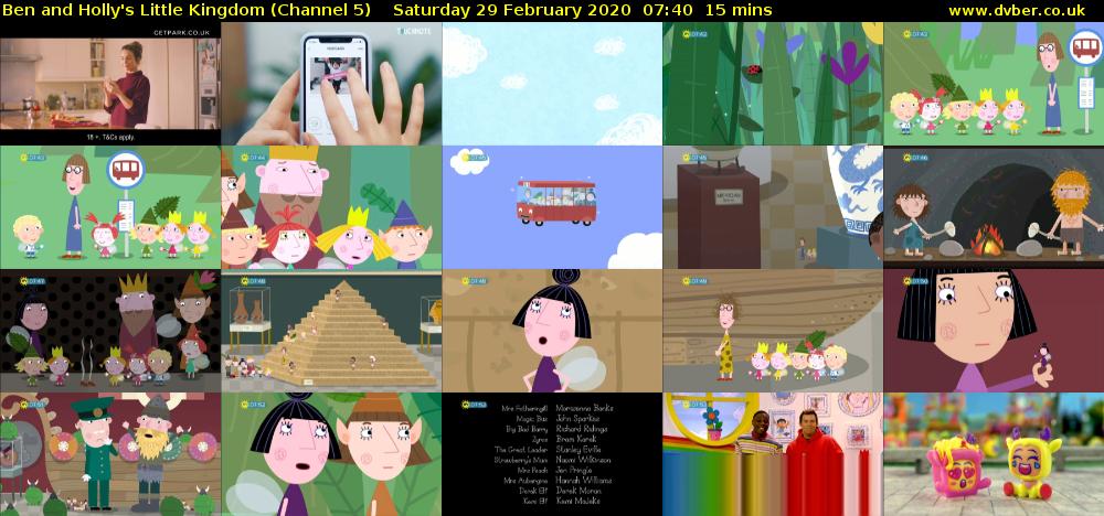 Ben and Holly's Little Kingdom (Channel 5) Saturday 29 February 2020 07:40 - 07:55
