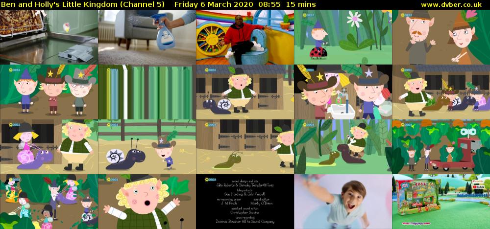 Ben and Holly's Little Kingdom (Channel 5) Friday 6 March 2020 08:55 - 09:10