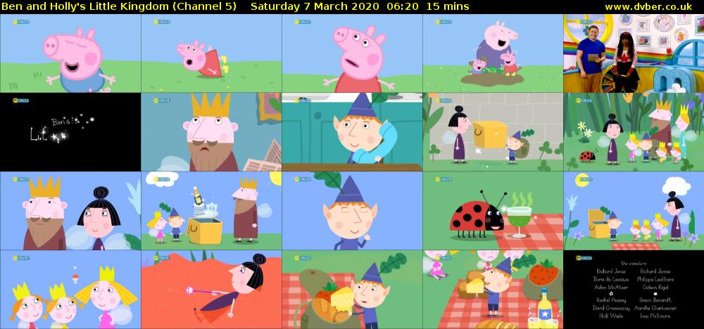 Ben and Holly's Little Kingdom (Channel 5) Saturday 7 March 2020 06:20 - 06:35