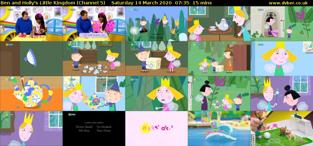 Ben and Holly's Little Kingdom (Channel 5) Saturday 14 March 2020 07:35 - 07:50