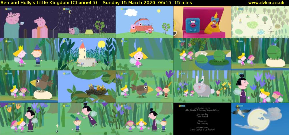 Ben and Holly's Little Kingdom (Channel 5) Sunday 15 March 2020 06:15 - 06:30