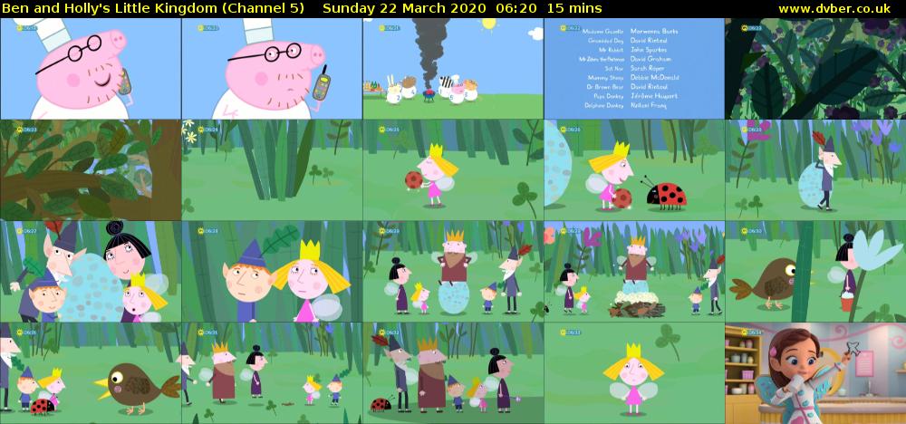 Ben and Holly's Little Kingdom (Channel 5) Sunday 22 March 2020 06:20 - 06:35
