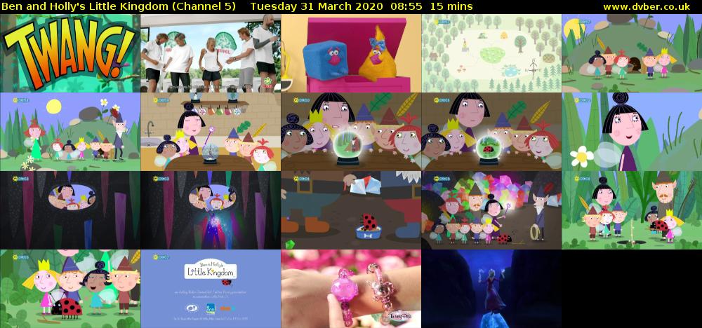 Ben and Holly's Little Kingdom (Channel 5) Tuesday 31 March 2020 08:55 - 09:10