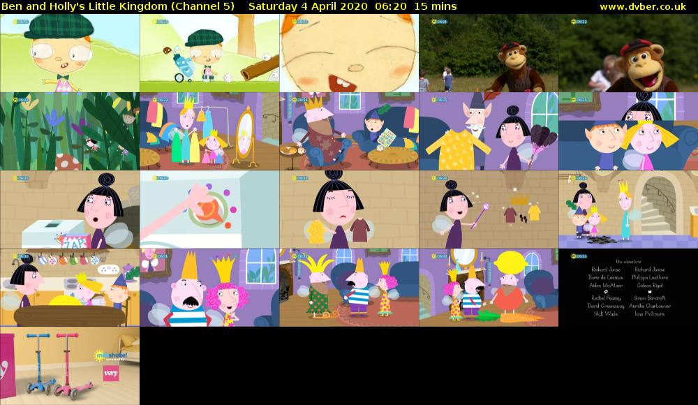 Ben and Holly's Little Kingdom (Channel 5) Saturday 4 April 2020 06:20 - 06:35