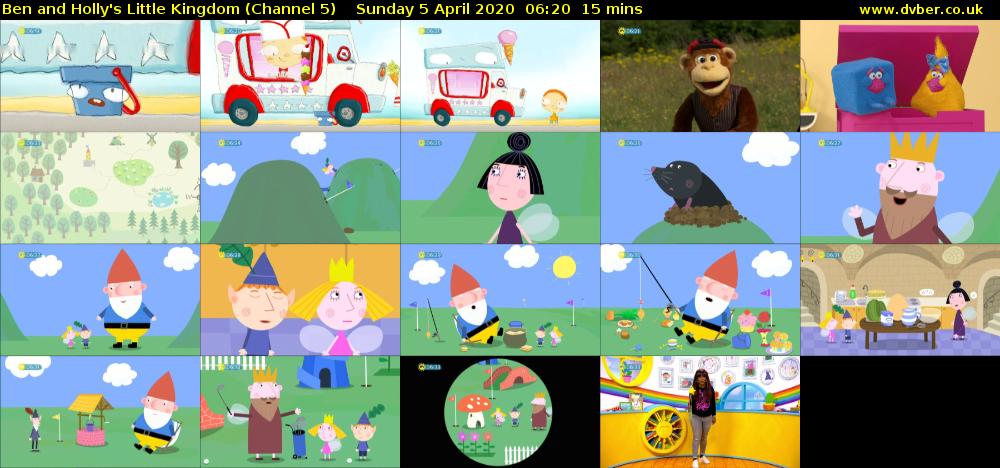 Ben and Holly's Little Kingdom (Channel 5) Sunday 5 April 2020 06:20 - 06:35