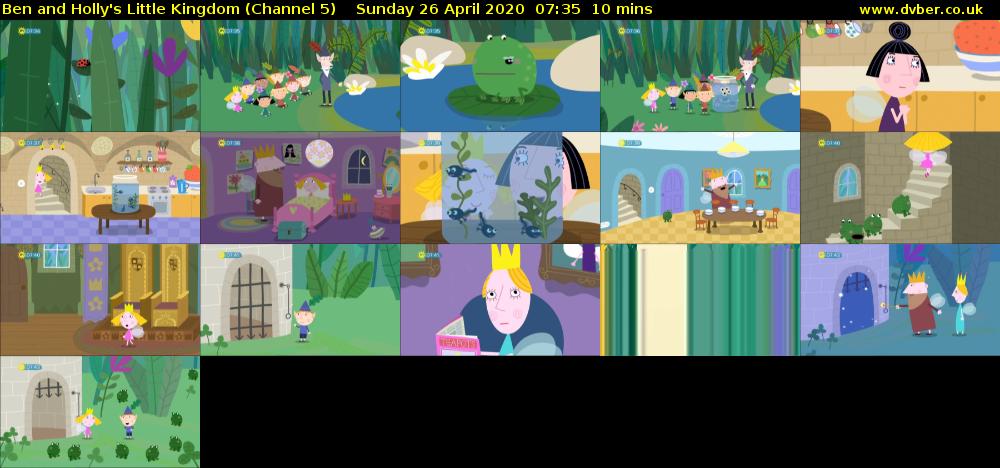 Ben and Holly's Little Kingdom (Channel 5) Sunday 26 April 2020 07:35 - 07:45