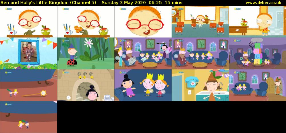 Ben and Holly's Little Kingdom (Channel 5) Sunday 3 May 2020 06:25 - 06:40