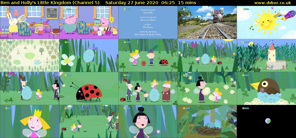 Ben and Holly's Little Kingdom (Channel 5) Saturday 27 June 2020 06:25 - 06:40