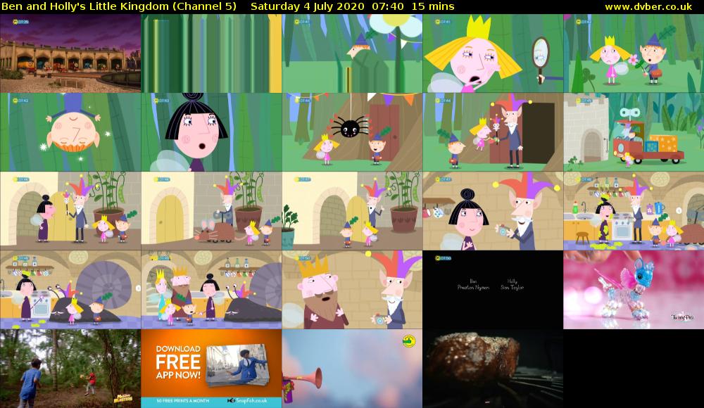 Ben and Holly's Little Kingdom (Channel 5) Saturday 4 July 2020 07:40 - 07:55