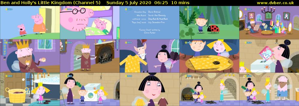 Ben and Holly's Little Kingdom (Channel 5) Sunday 5 July 2020 06:25 - 06:35