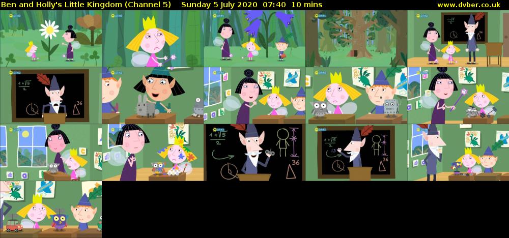 Ben and Holly's Little Kingdom (Channel 5) Sunday 5 July 2020 07:40 - 07:50
