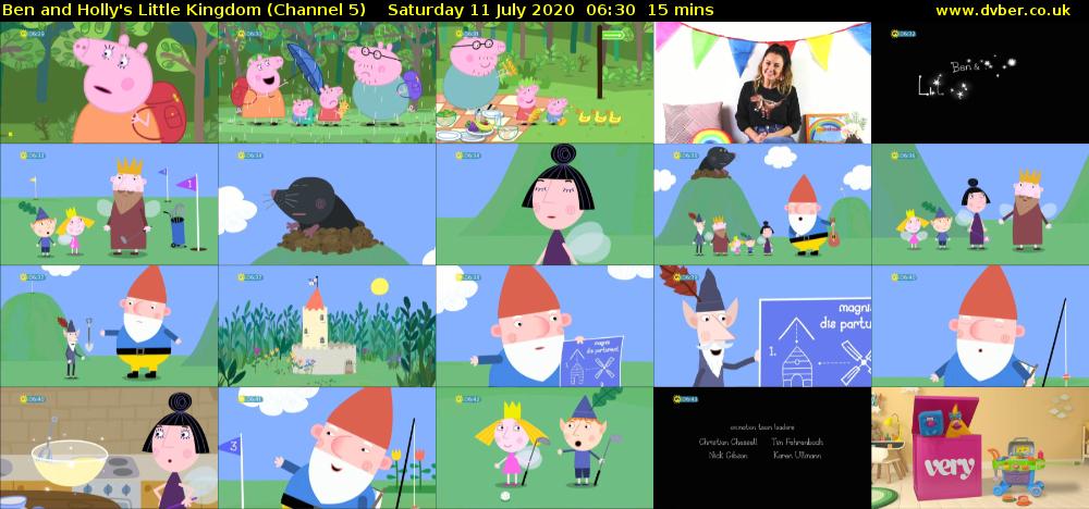 Ben and Holly's Little Kingdom (Channel 5) Saturday 11 July 2020 06:30 - 06:45