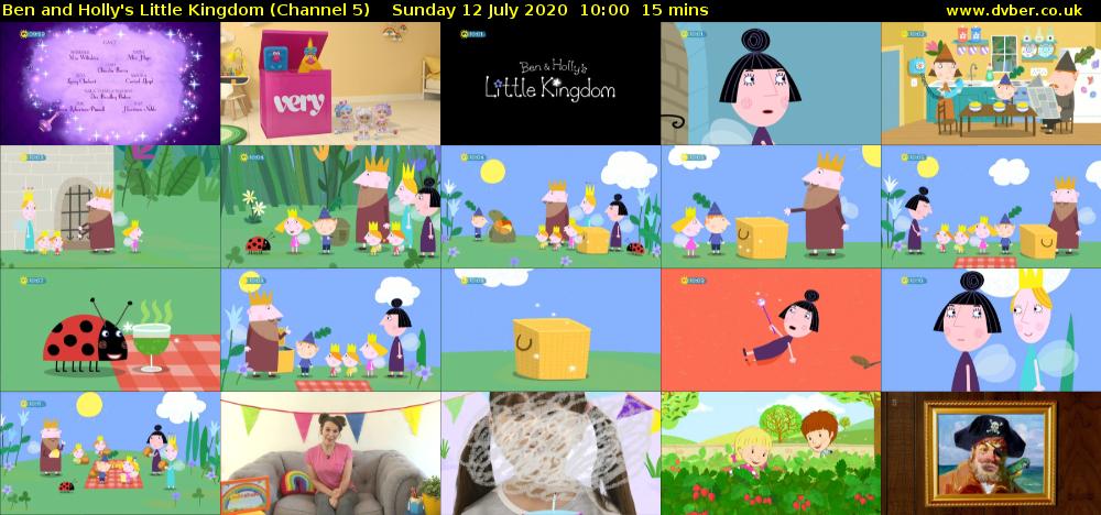Ben and Holly's Little Kingdom (Channel 5) Sunday 12 July 2020 10:00 - 10:15