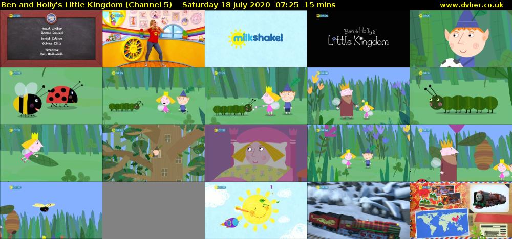 Ben and Holly's Little Kingdom (Channel 5) Saturday 18 July 2020 07:25 - 07:40