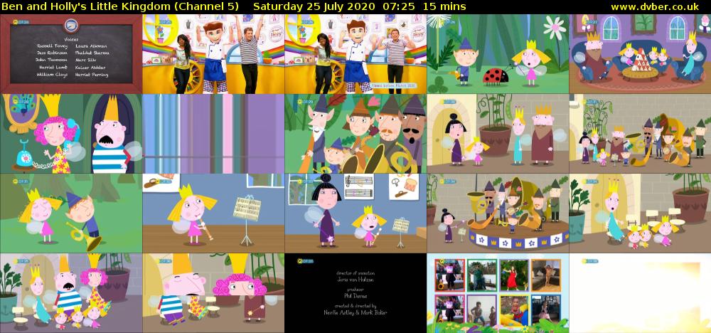 Ben and Holly's Little Kingdom (Channel 5) Saturday 25 July 2020 07:25 - 07:40