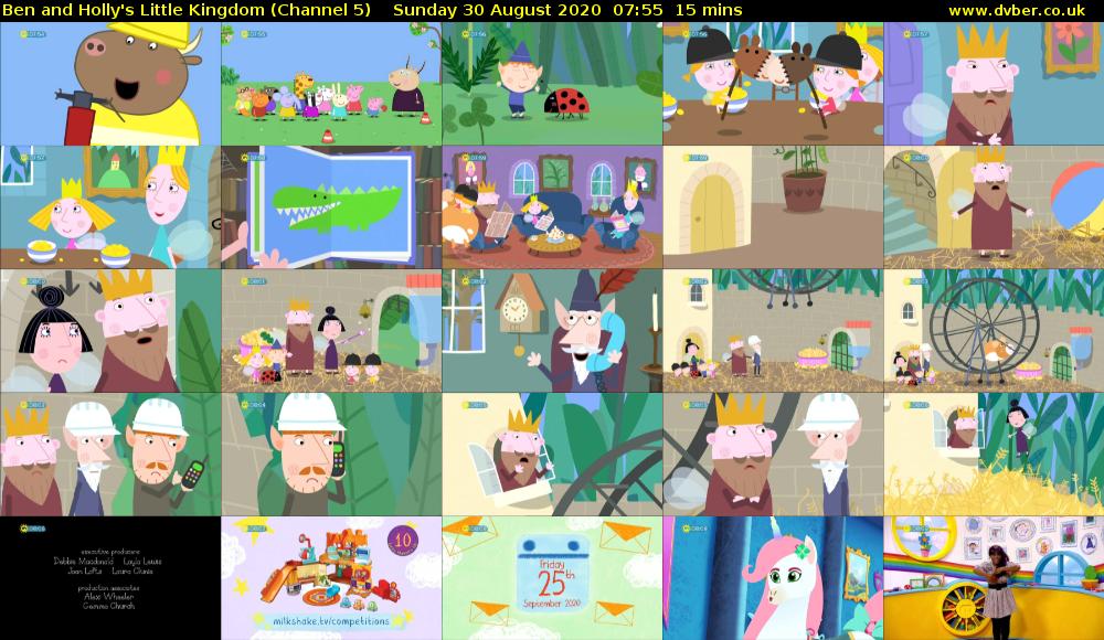 Ben and Holly's Little Kingdom (Channel 5) Sunday 30 August 2020 07:55 - 08:10