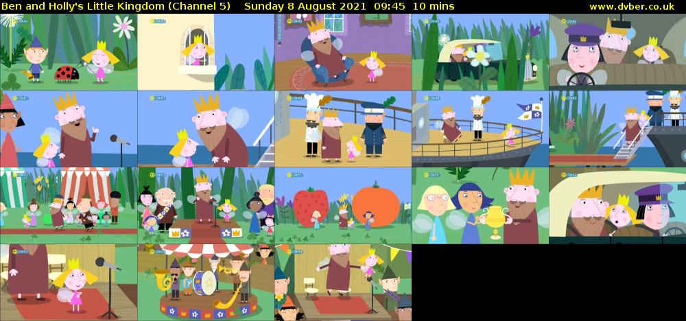 Ben and Holly's Little Kingdom (Channel 5) Sunday 8 August 2021 09:45 - 09:55
