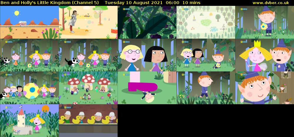 Ben and Holly's Little Kingdom (Channel 5) Tuesday 10 August 2021 06:00 - 06:10