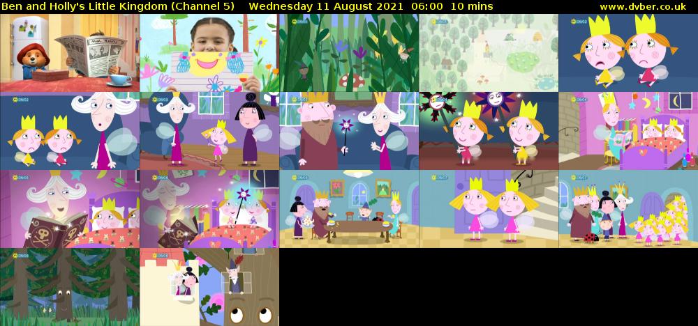 Ben and Holly's Little Kingdom (Channel 5) Wednesday 11 August 2021 06:00 - 06:10