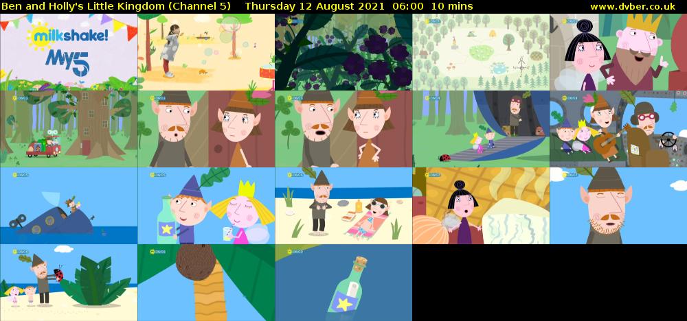 Ben and Holly's Little Kingdom (Channel 5) Thursday 12 August 2021 06:00 - 06:10