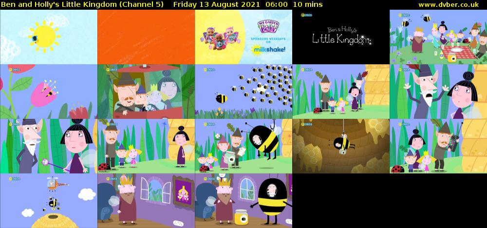 Ben and Holly's Little Kingdom (Channel 5) Friday 13 August 2021 06:00 - 06:10