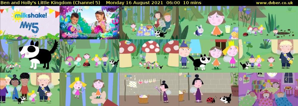 Ben and Holly's Little Kingdom (Channel 5) Monday 16 August 2021 06:00 - 06:10