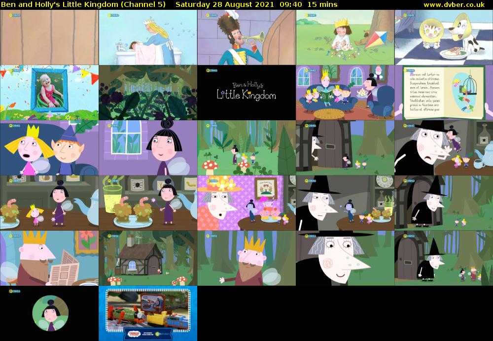 Ben and Holly's Little Kingdom (Channel 5) Saturday 28 August 2021 09:40 - 09:55