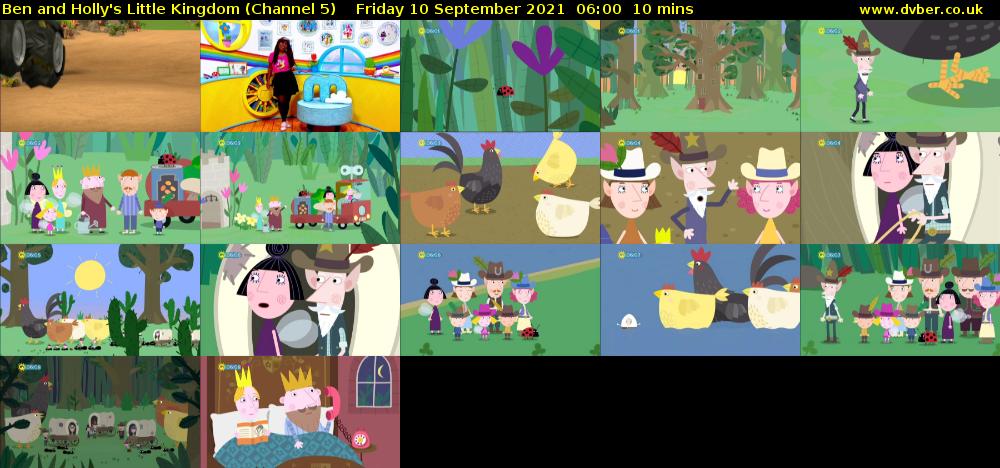 Ben and Holly's Little Kingdom (Channel 5) Friday 10 September 2021 06:00 - 06:10
