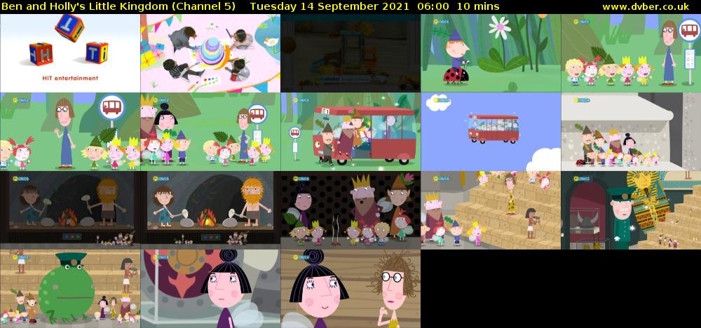 Ben and Holly's Little Kingdom (Channel 5) Tuesday 14 September 2021 06:00 - 06:10