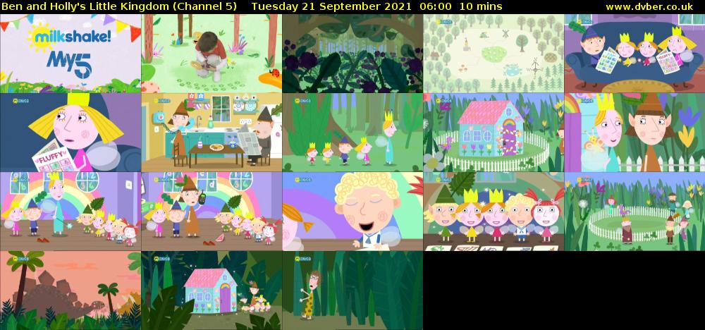 Ben and Holly's Little Kingdom (Channel 5) Tuesday 21 September 2021 06:00 - 06:10