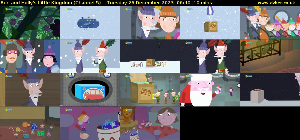 Ben and Holly's Little Kingdom (Channel 5) Tuesday 26 December 2023 06:40 - 06:50