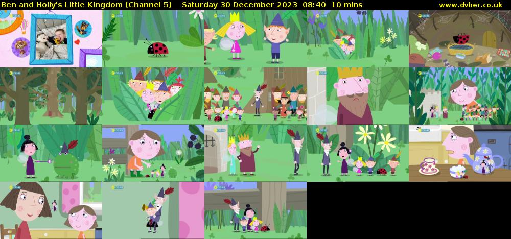 Ben and Holly's Little Kingdom (Channel 5) Saturday 30 December 2023 08:40 - 08:50