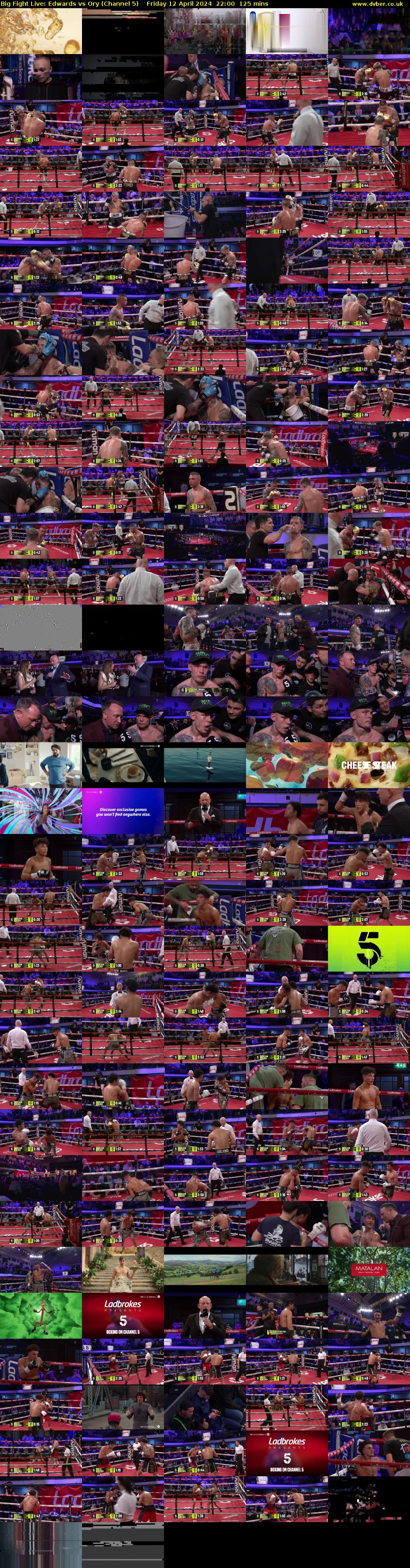 Big Fight Live: Edwards vs Ory (Channel 5) Friday 12 April 2024 22:00 - 00:05