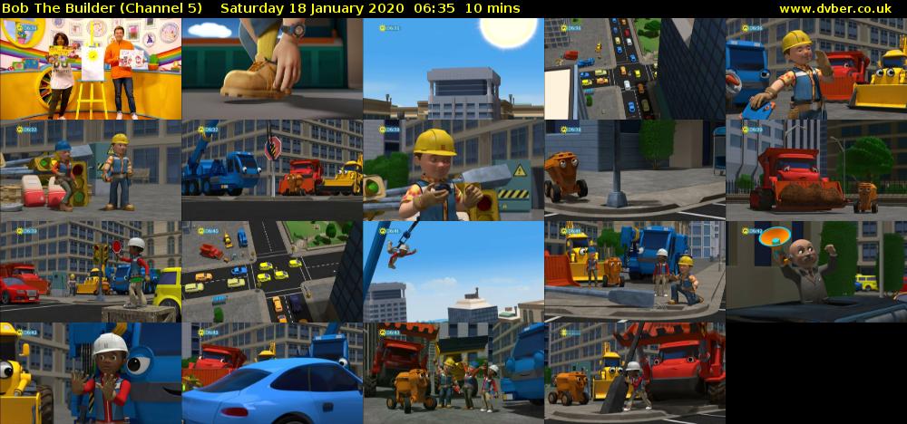 Bob The Builder (Channel 5) Saturday 18 January 2020 06:35 - 06:45