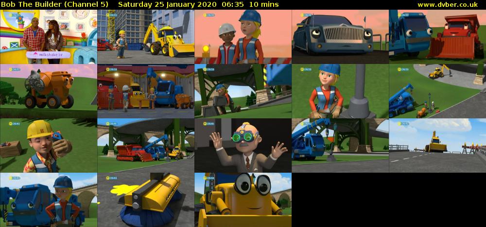 Bob The Builder (Channel 5) Saturday 25 January 2020 06:35 - 06:45