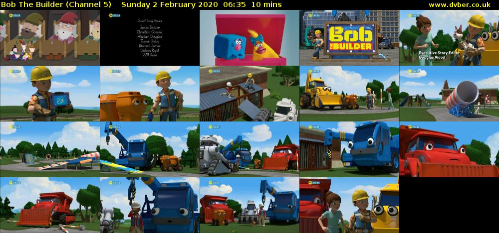 Bob The Builder (Channel 5) Sunday 2 February 2020 06:35 - 06:45