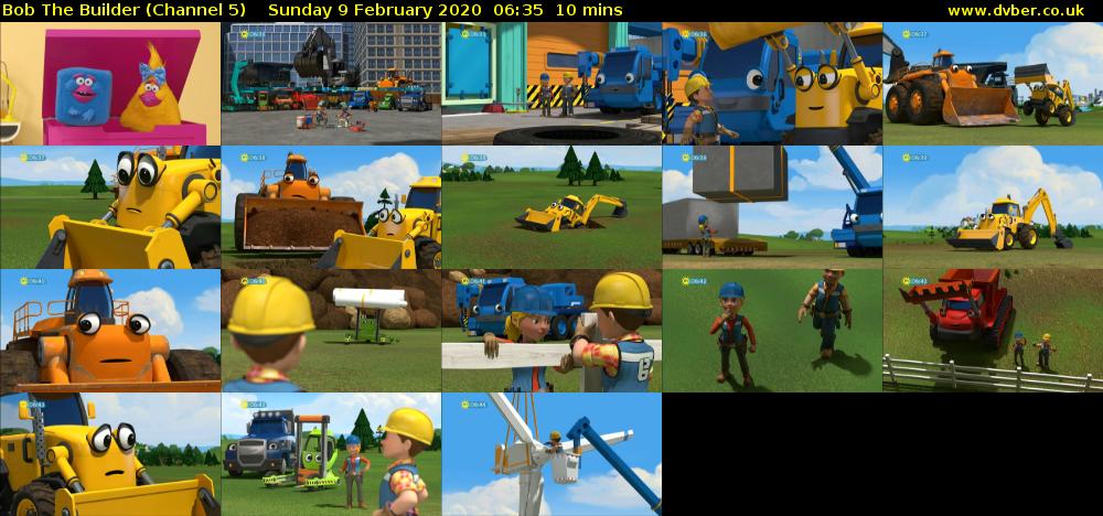 Bob The Builder (Channel 5) Sunday 9 February 2020 06:35 - 06:45
