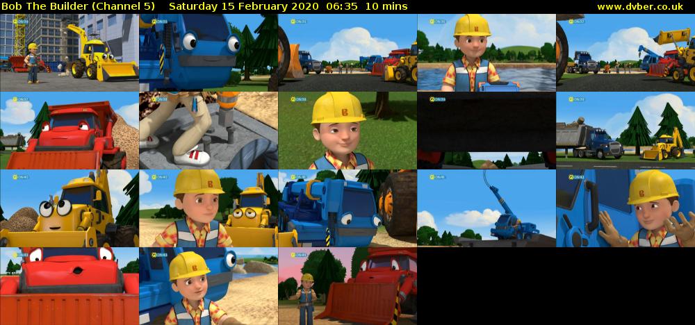 Bob The Builder (Channel 5) Saturday 15 February 2020 06:35 - 06:45
