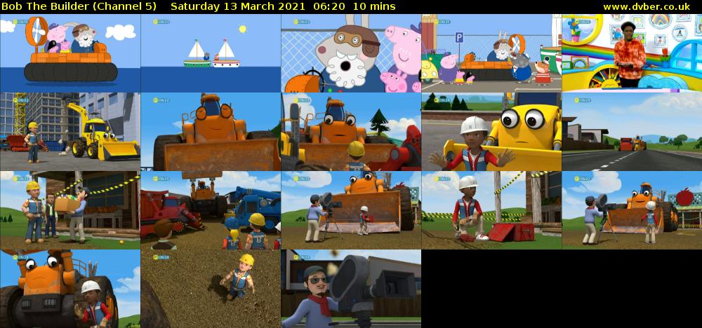 Bob The Builder (Channel 5) Saturday 13 March 2021 06:20 - 06:30