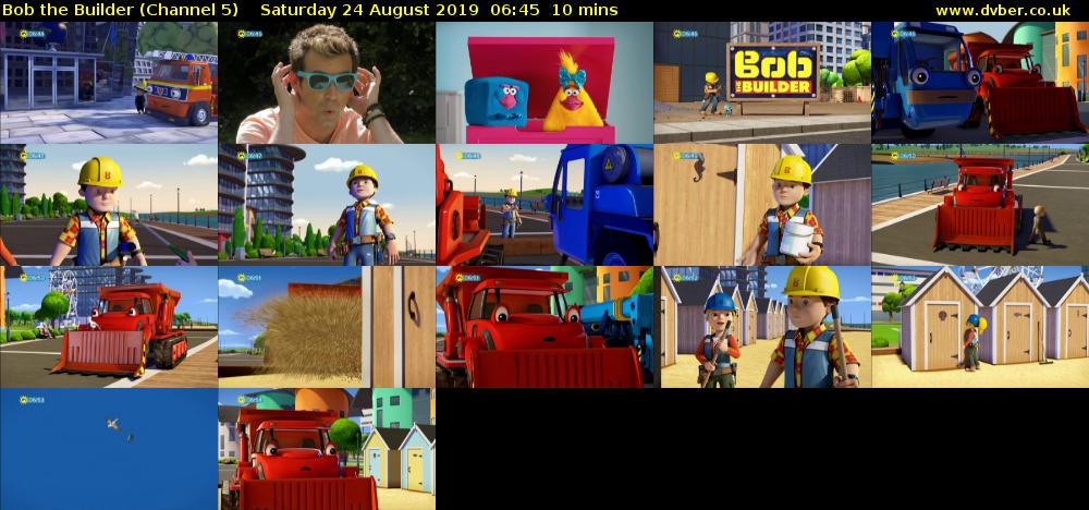 Bob the Builder (Channel 5) Saturday 24 August 2019 06:45 - 06:55