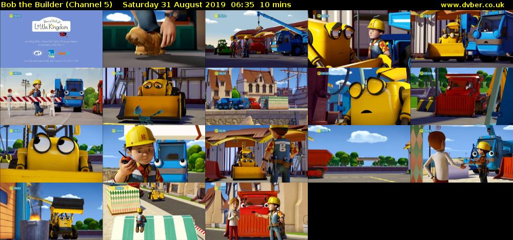 Bob the Builder (Channel 5) Saturday 31 August 2019 06:35 - 06:45