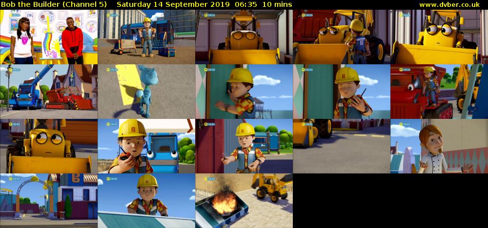 Bob the Builder (Channel 5) Saturday 14 September 2019 06:35 - 06:45