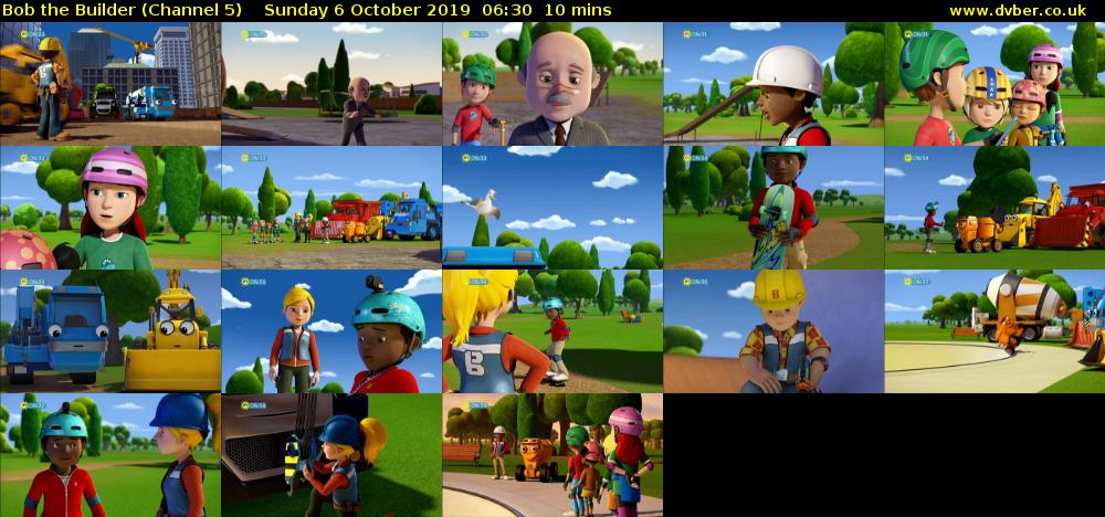 Bob the Builder (Channel 5) Sunday 6 October 2019 06:30 - 06:40