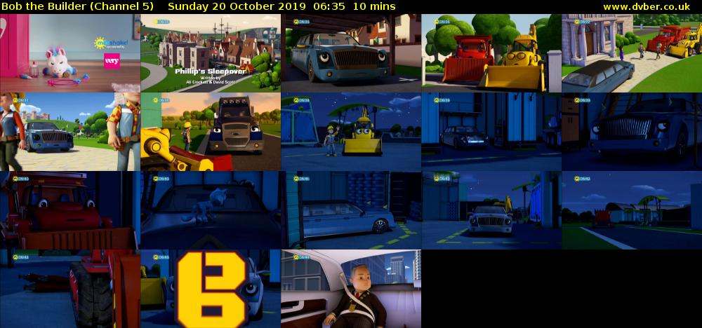Bob the Builder (Channel 5) Sunday 20 October 2019 06:35 - 06:45