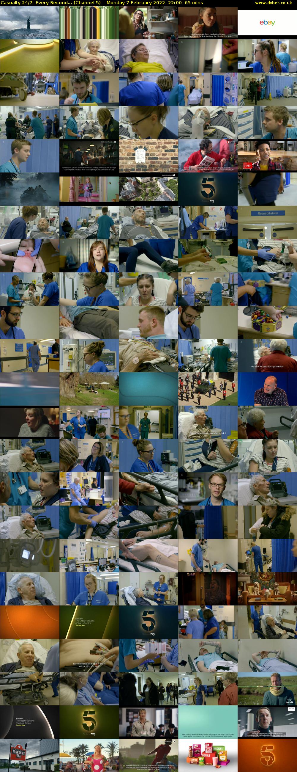 Casualty 24/7: Every Second... (Channel 5) Monday 7 February 2022 22:00 - 23:05
