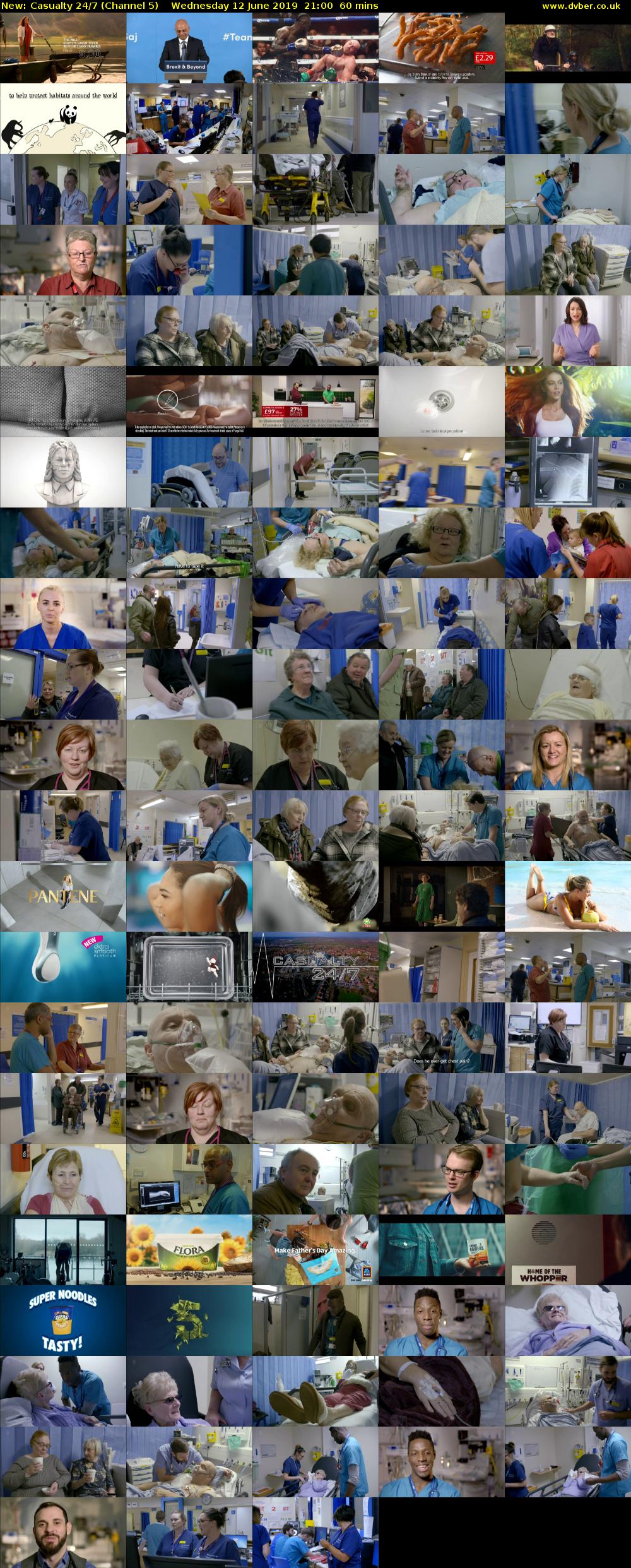 Casualty 24/7 (Channel 5) Wednesday 12 June 2019 21:00 - 22:00