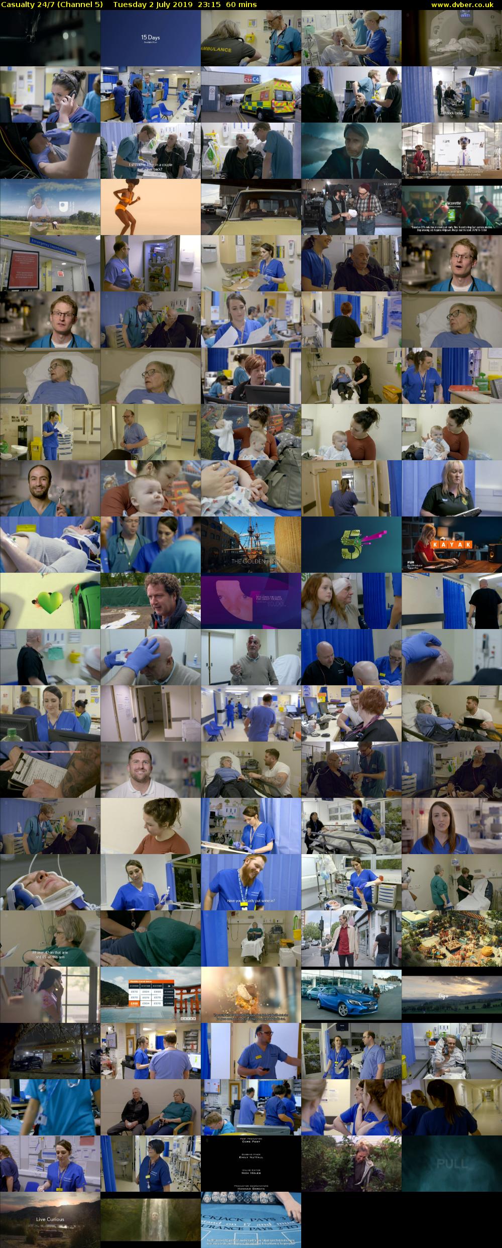 Casualty 24/7 (Channel 5) Tuesday 2 July 2019 23:15 - 00:15